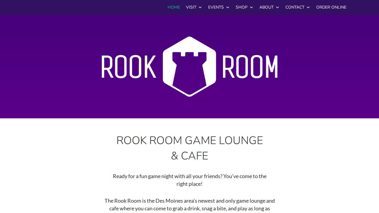 The Rook Room LLC website screenshot