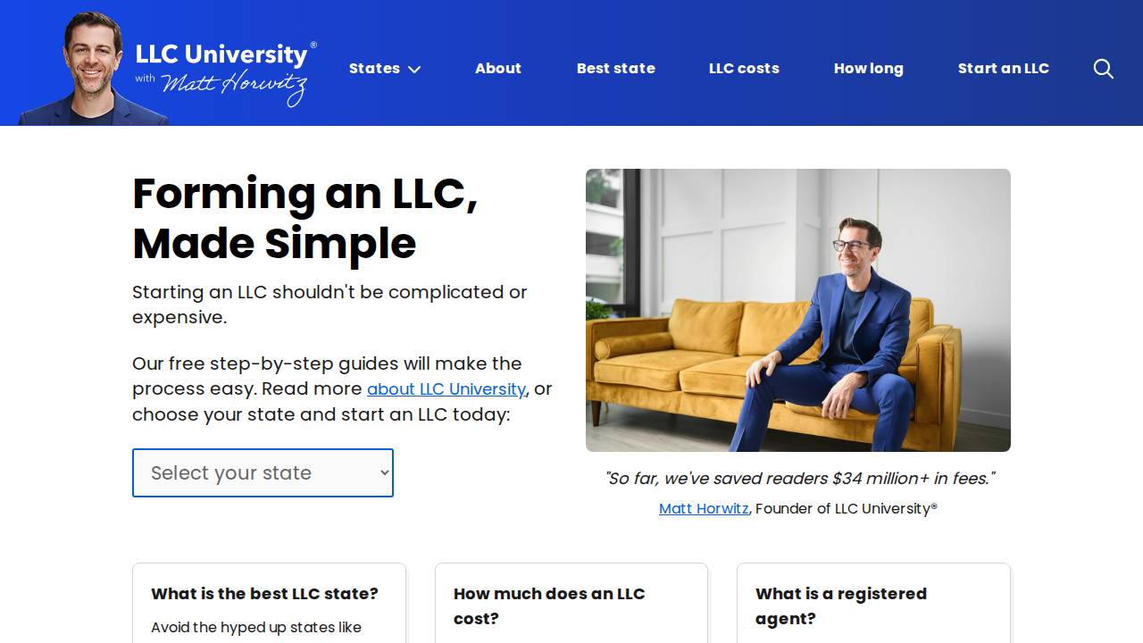 LLC; My Residence website screenshot