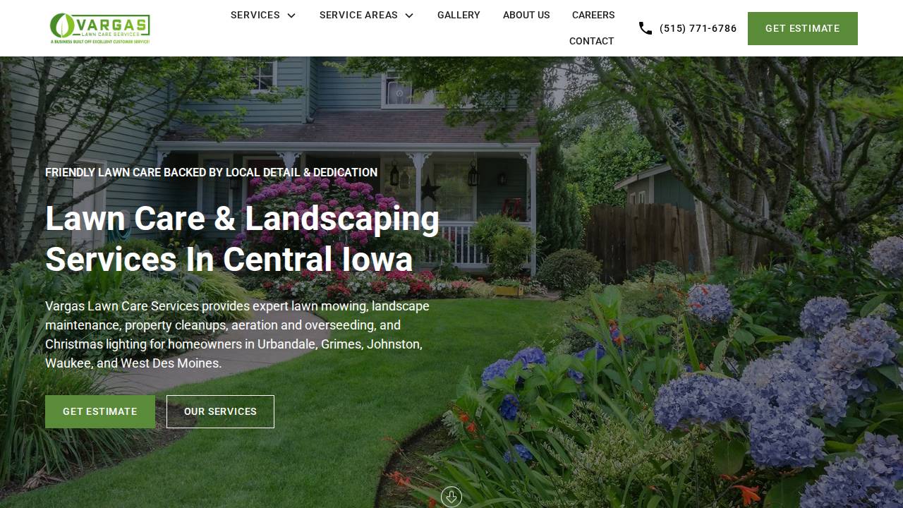 Schwager Lawn Care website screenshot