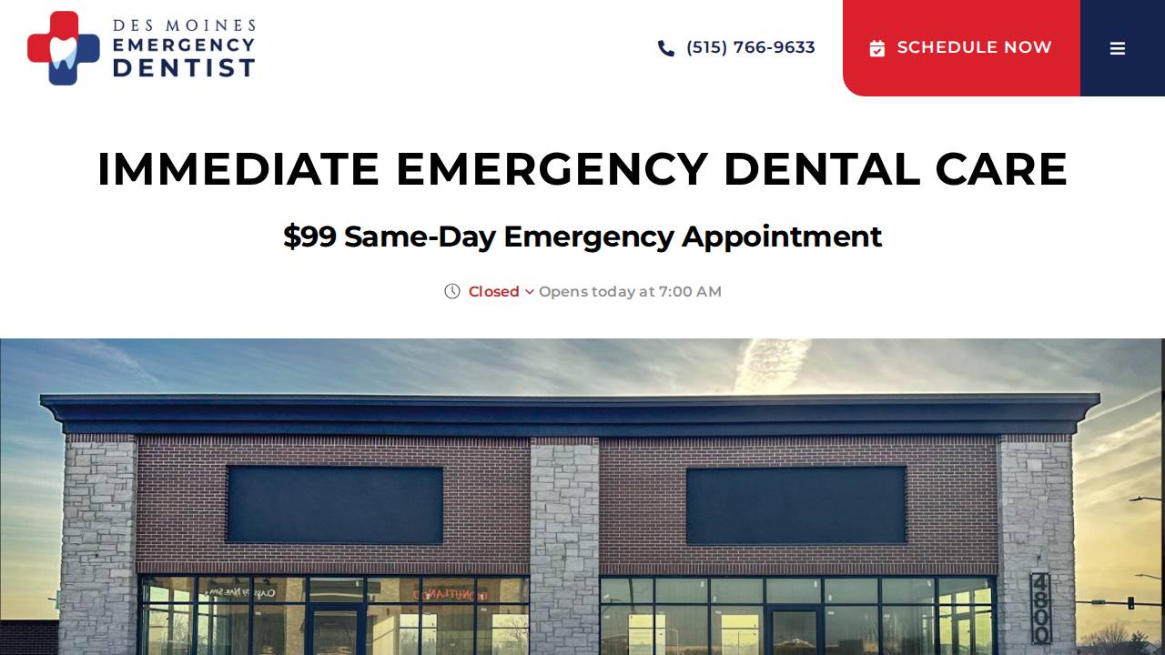 Des Moines Emergency Dentist 247 Pllc website screenshot