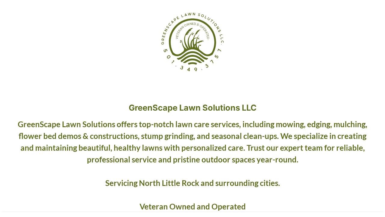 Greenscape Solutions LLC website screenshot