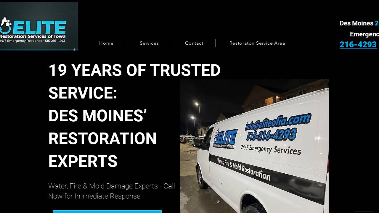 English Valley Restoration website screenshot