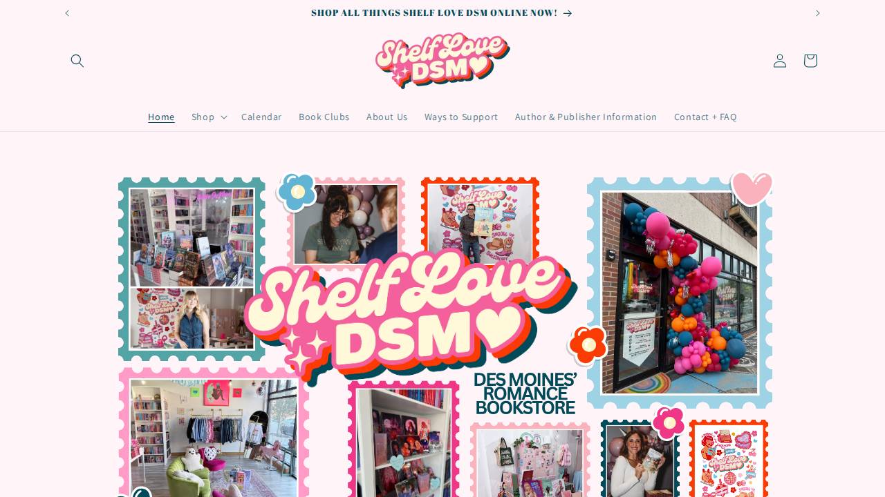 Shelf Love Dsm website screenshot