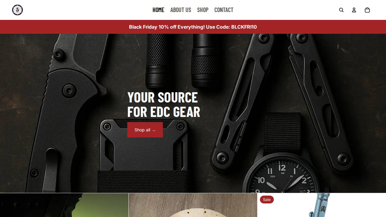 5cs Edc website screenshot