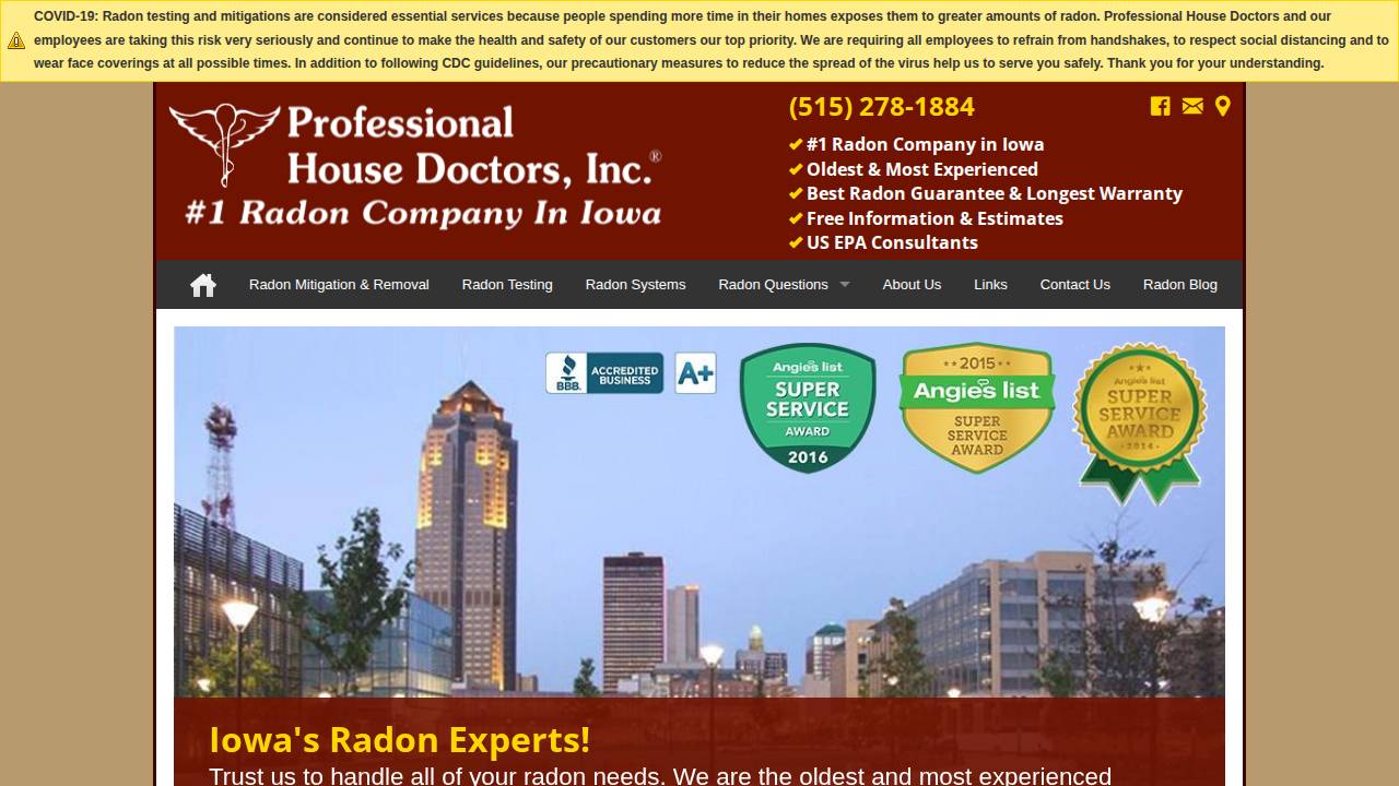 Property Doctors website screenshot