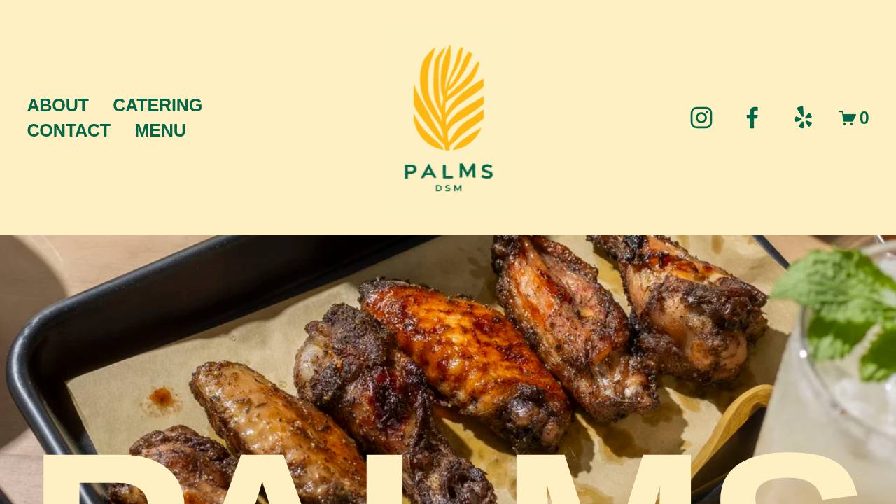 Palms Dsm website screenshot