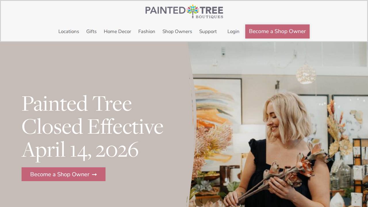 Painted Tree website screenshot