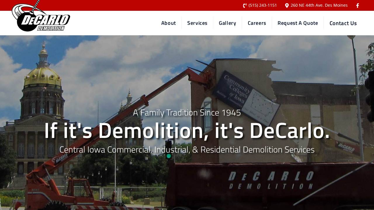Debtletion Inc. website screenshot