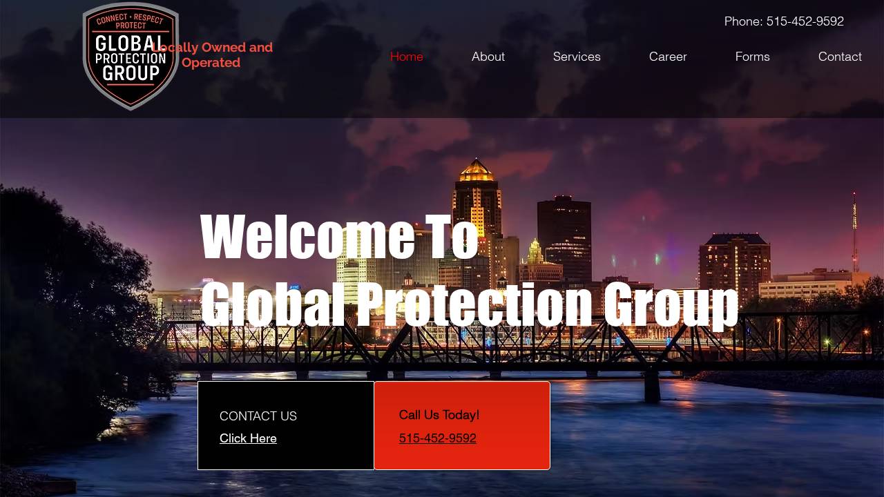 Global Protection Group LLC website screenshot