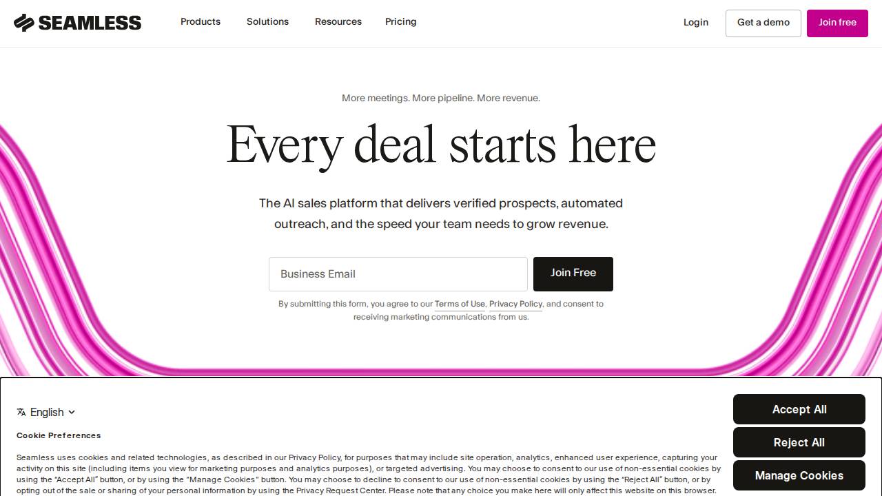 Headquarters website screenshot