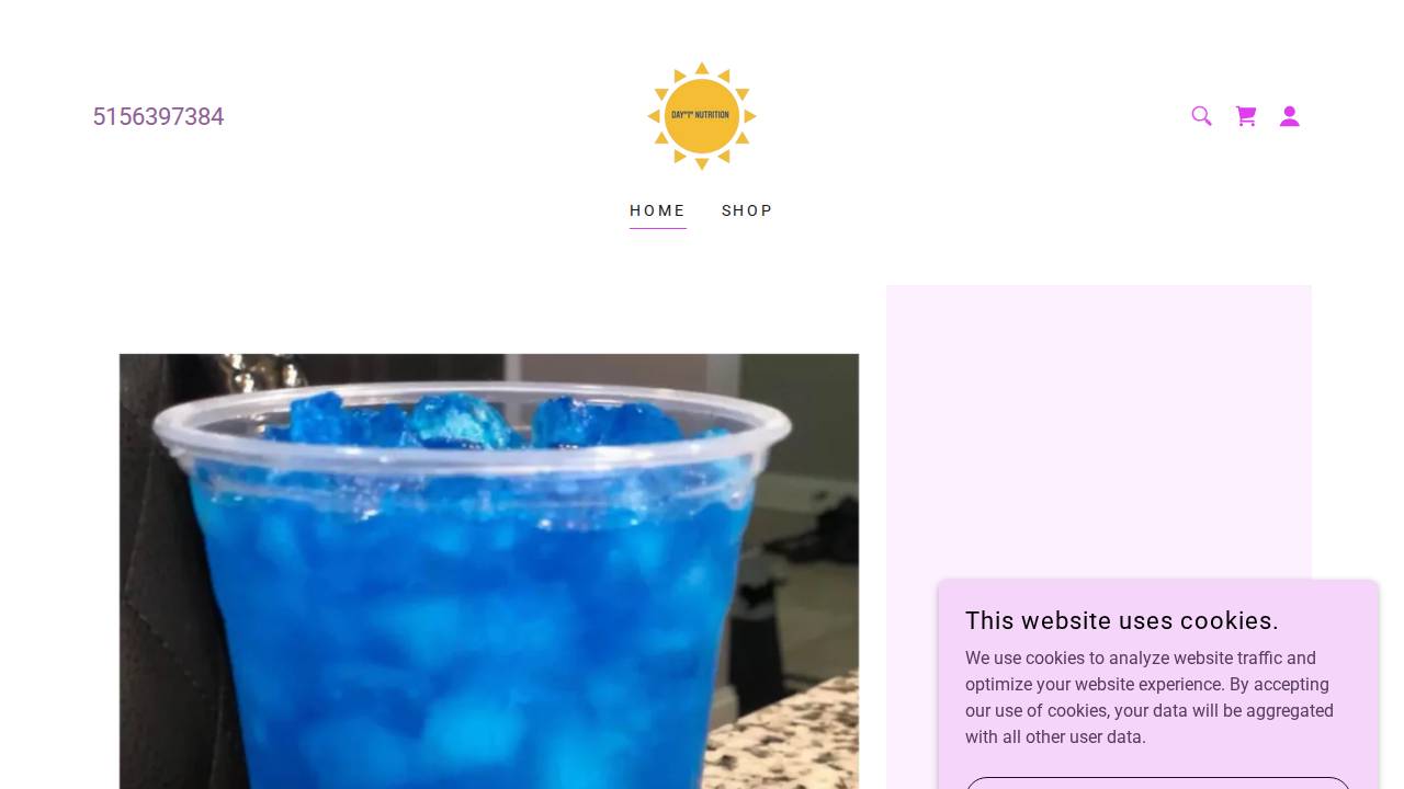 Day 1 Nutrition website screenshot