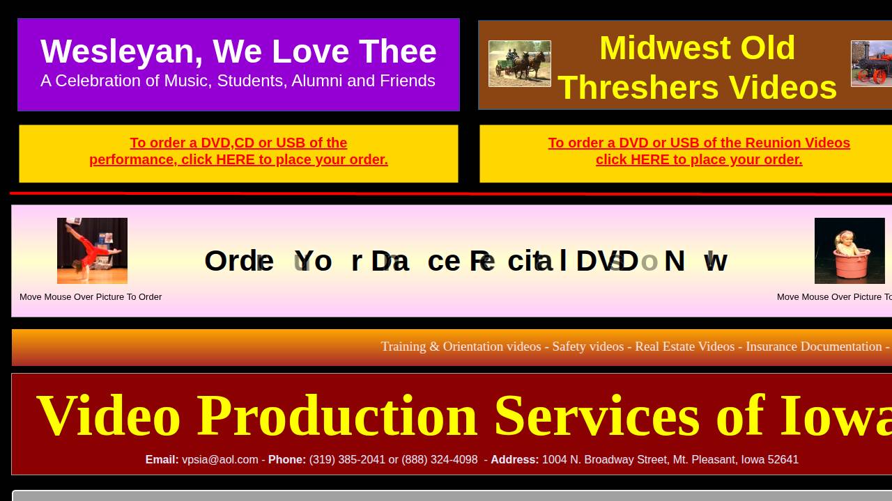 Iowa Legal Video website screenshot