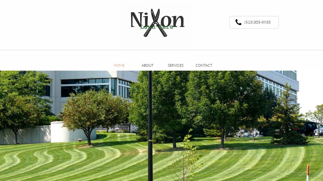 Fred Nixon Lawn Care LLC website screenshot