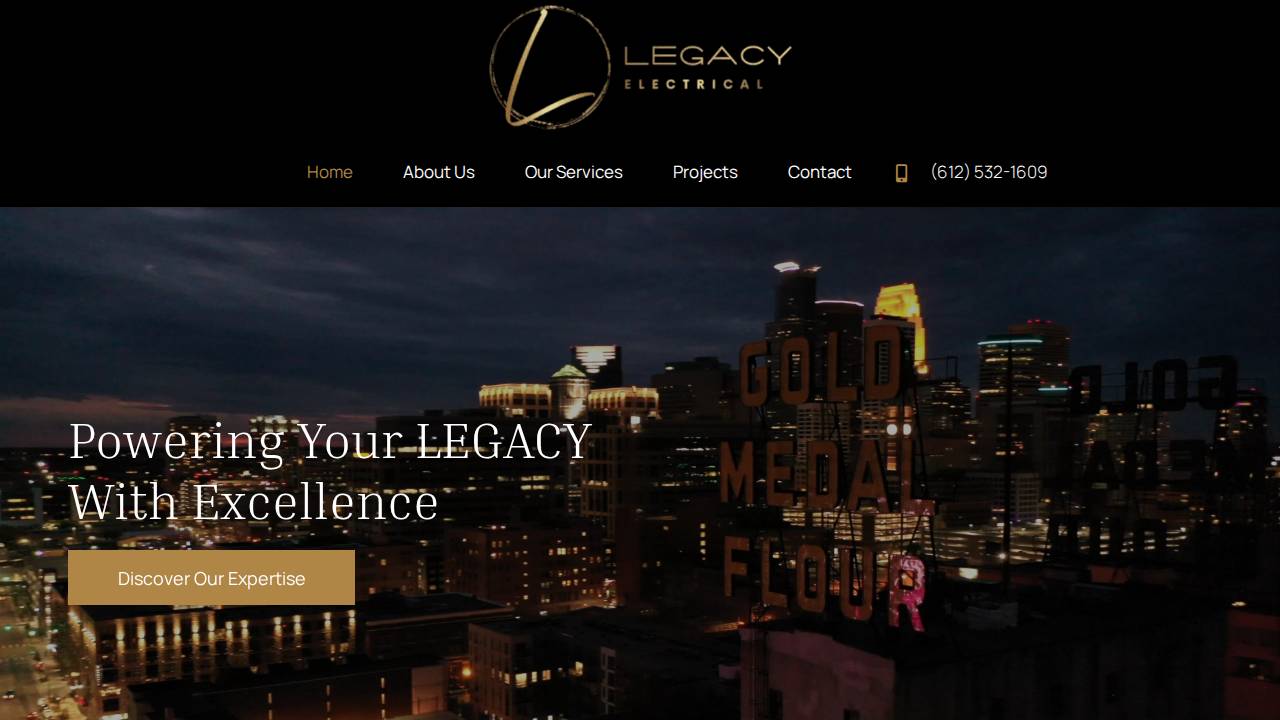 Legacy Electrical Services LLC website screenshot