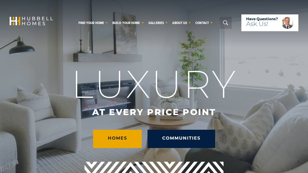 Hubbel Tent website screenshot