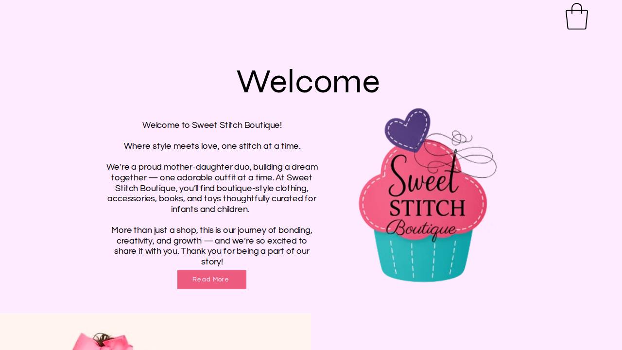 Sweet Stitch Boutique LLC website screenshot
