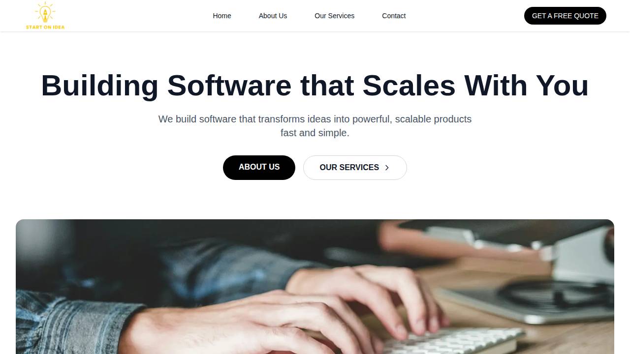 Start On Idea website screenshot
