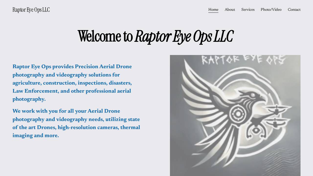 Raptor Eye Ops LLC website screenshot
