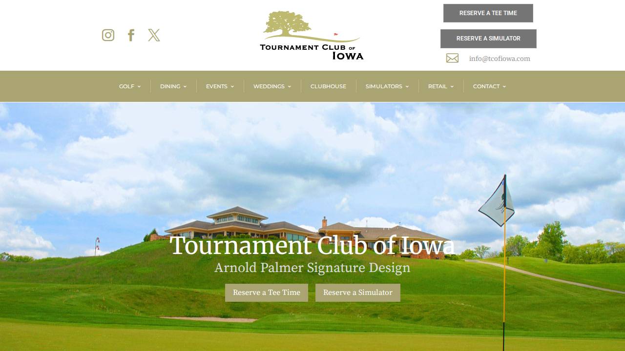 70x7 Golf Co website screenshot