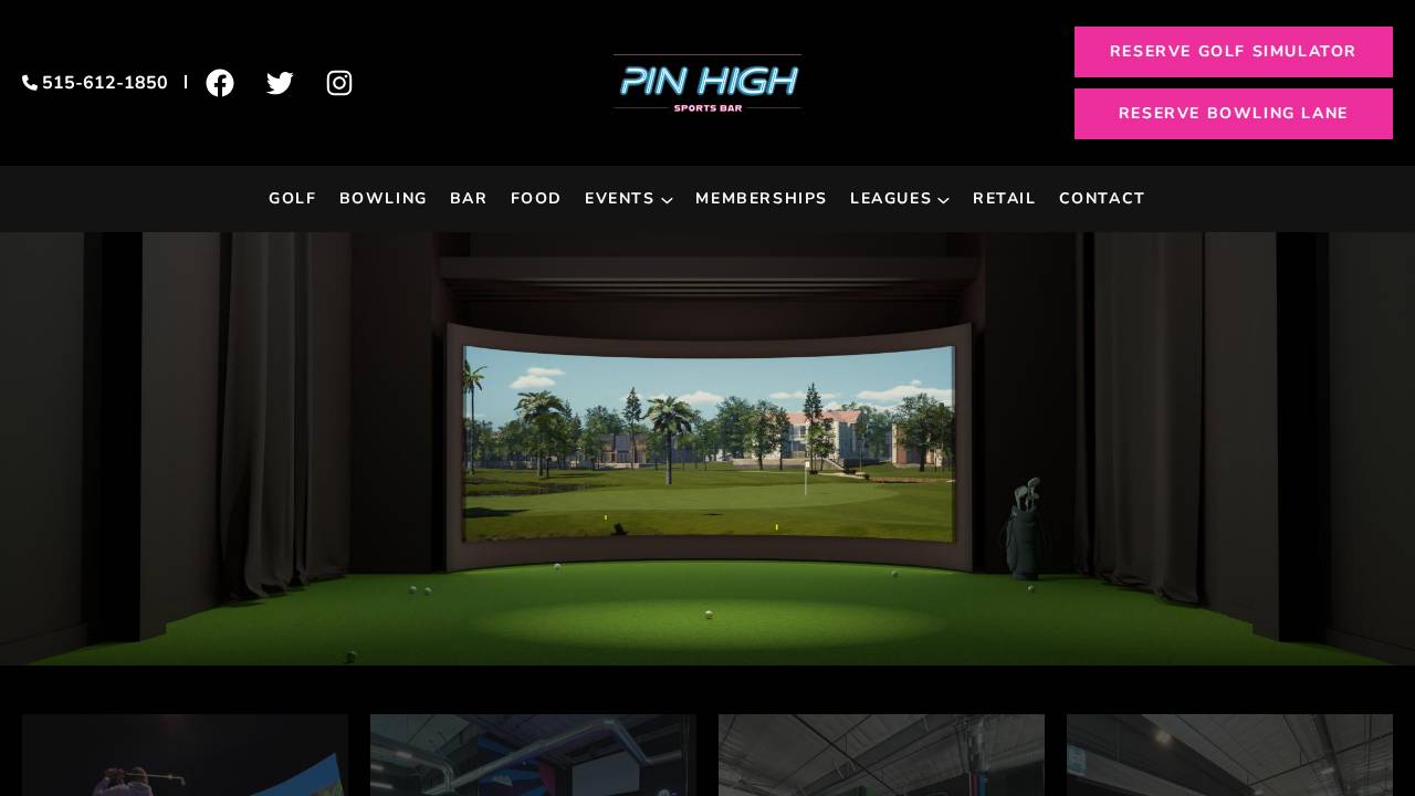 Pin High LLC website screenshot