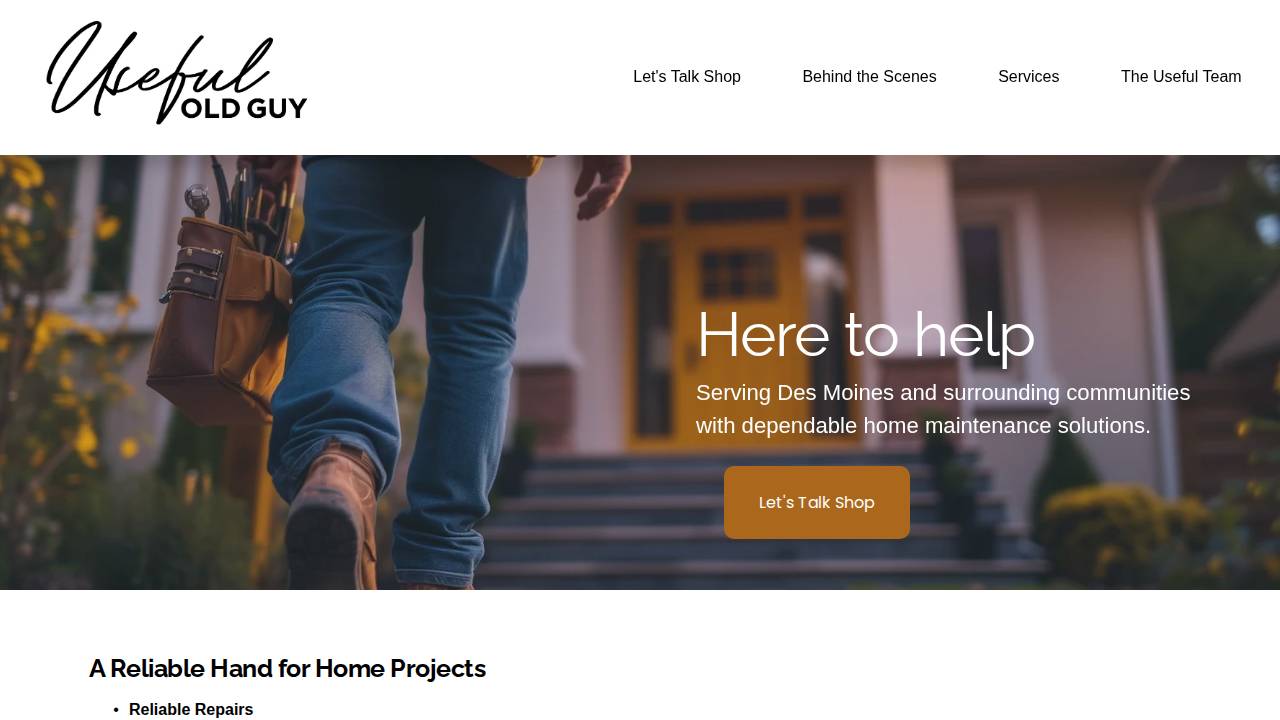 Useful Old Guy website screenshot