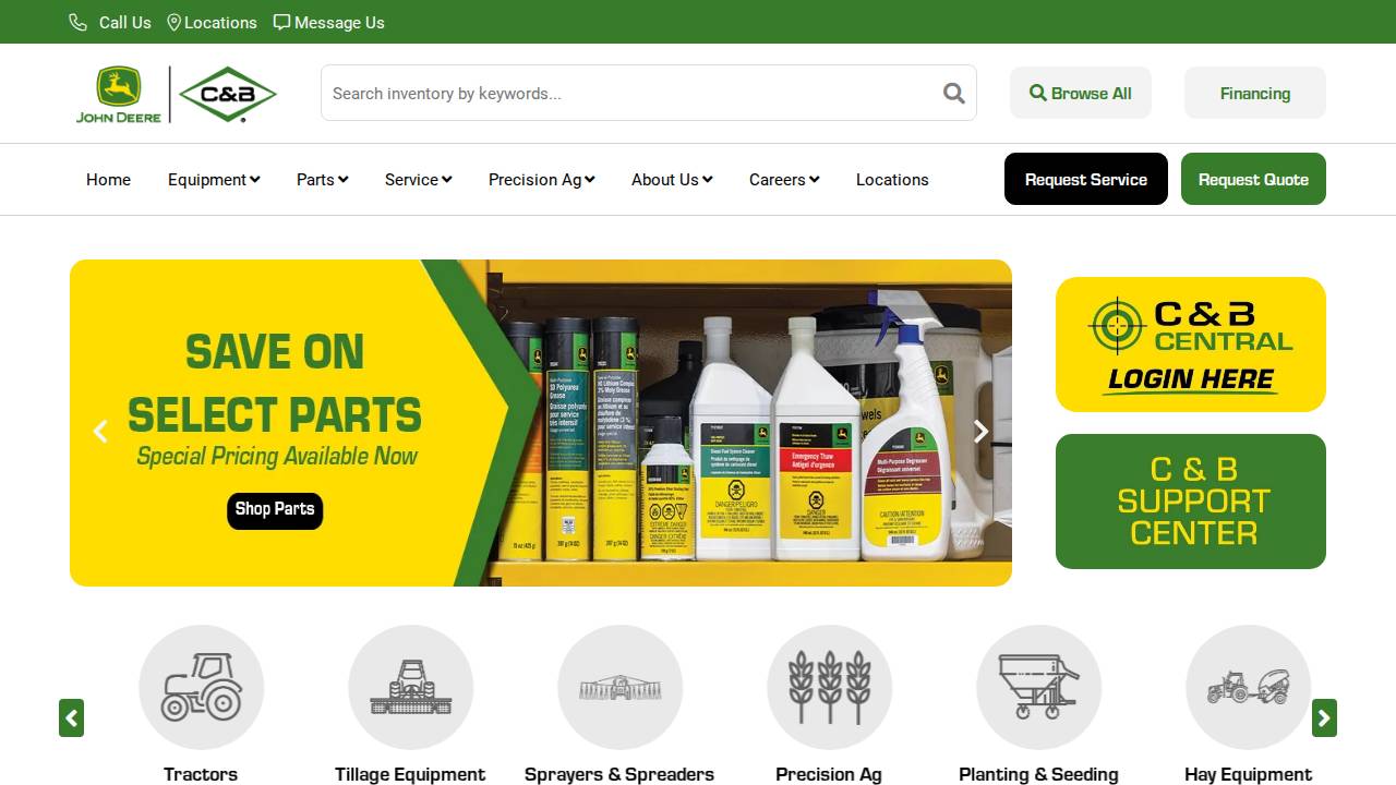 C&B Operations LLC website screenshot