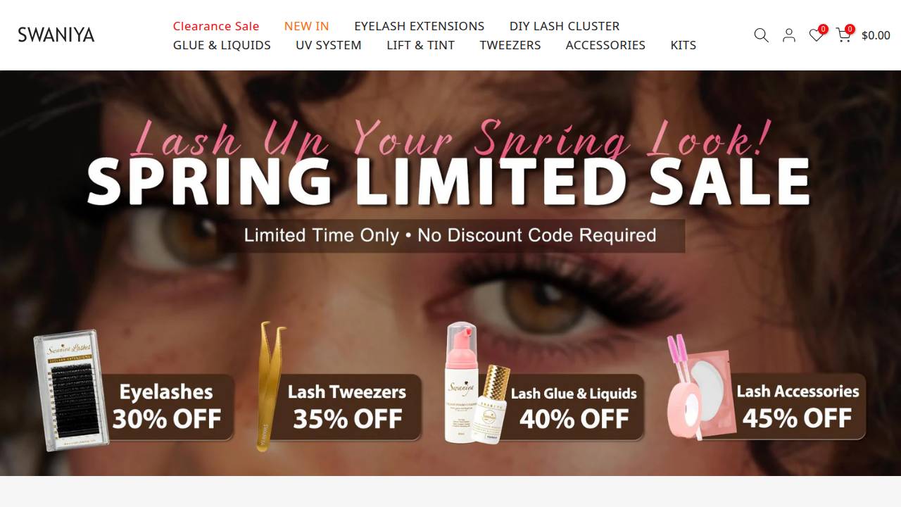 Lashed By D. website screenshot