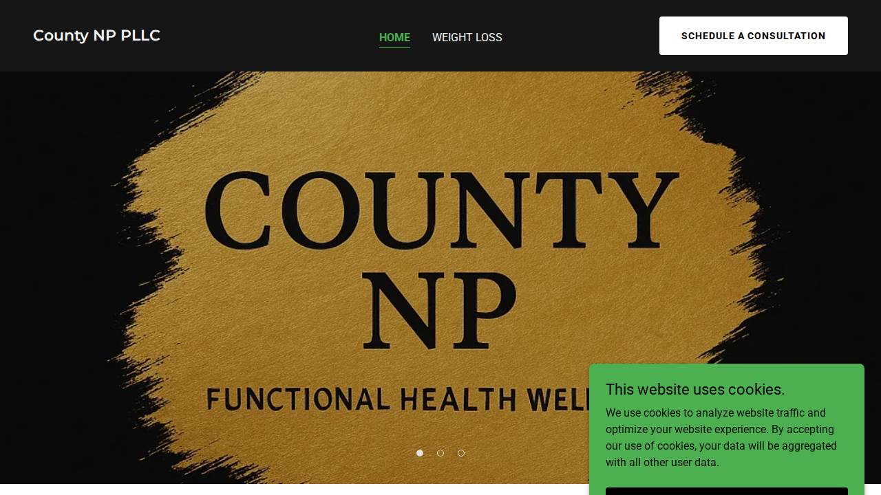 County Np website screenshot