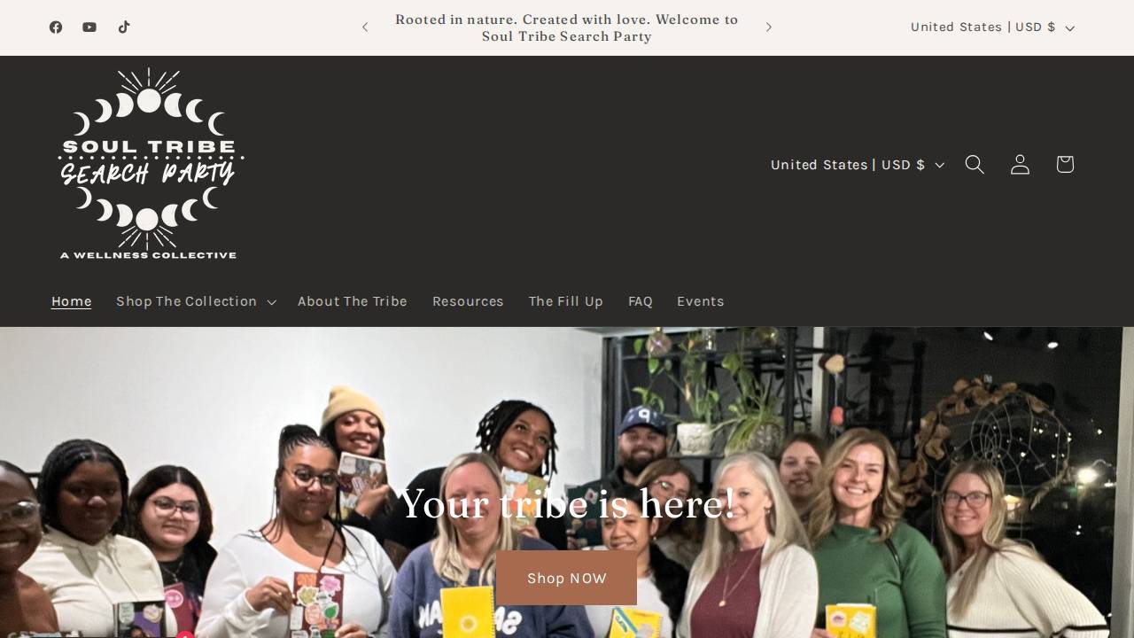Soul Tribe Co. website screenshot