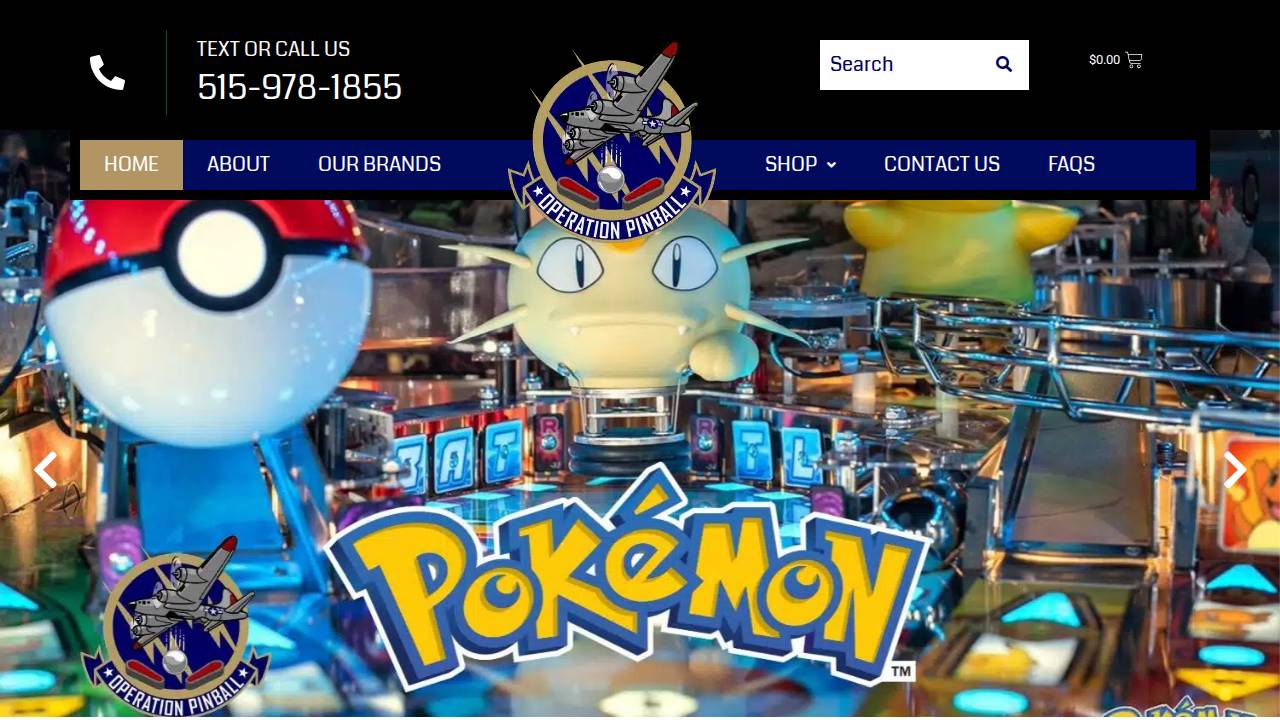 Operation Pinball website screenshot