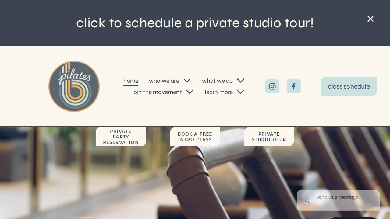 Body Reforme Pilates website screenshot