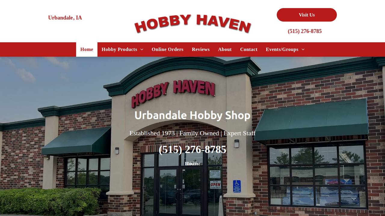 Harvey Hobby Hauls LLC website screenshot
