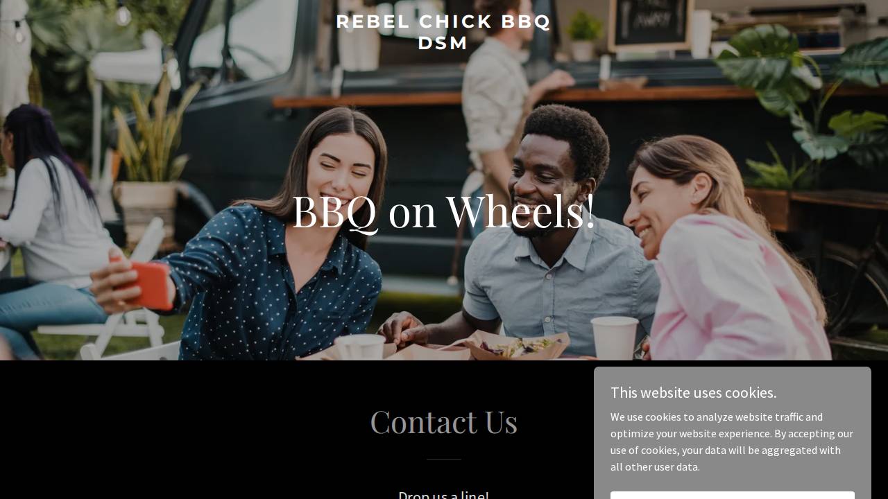 Rebel Chick Bbq website screenshot
