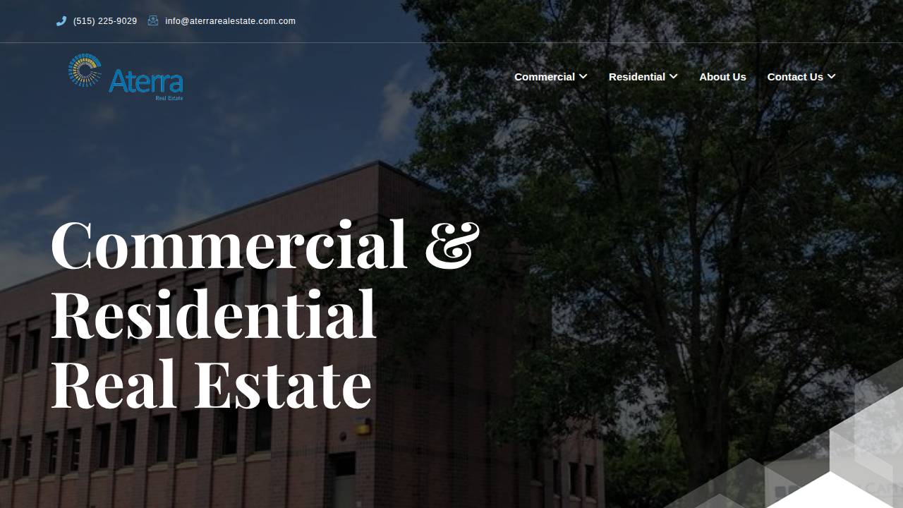 Aterra Construction Services website screenshot