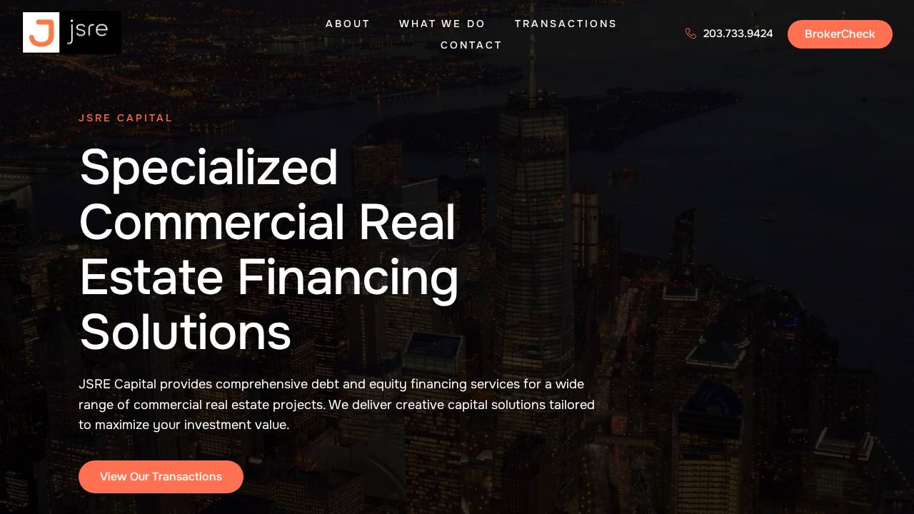 Jsr Capital website screenshot