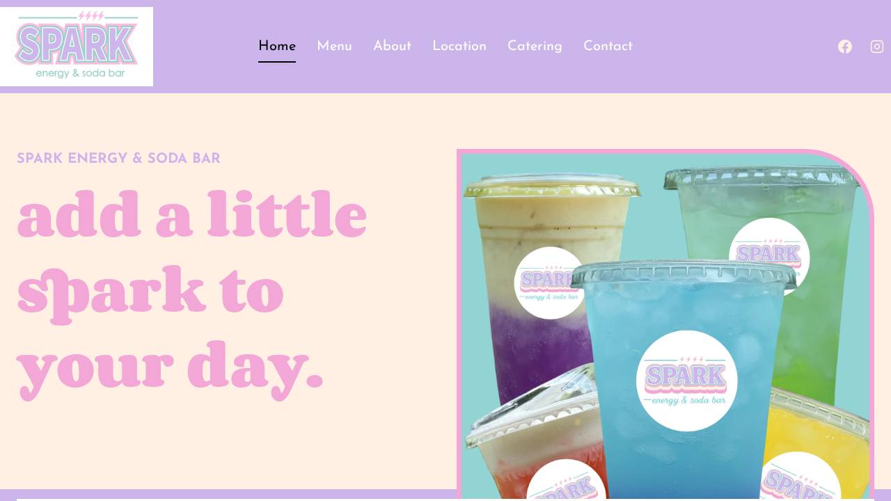 Spark Energy Bar LLC website screenshot