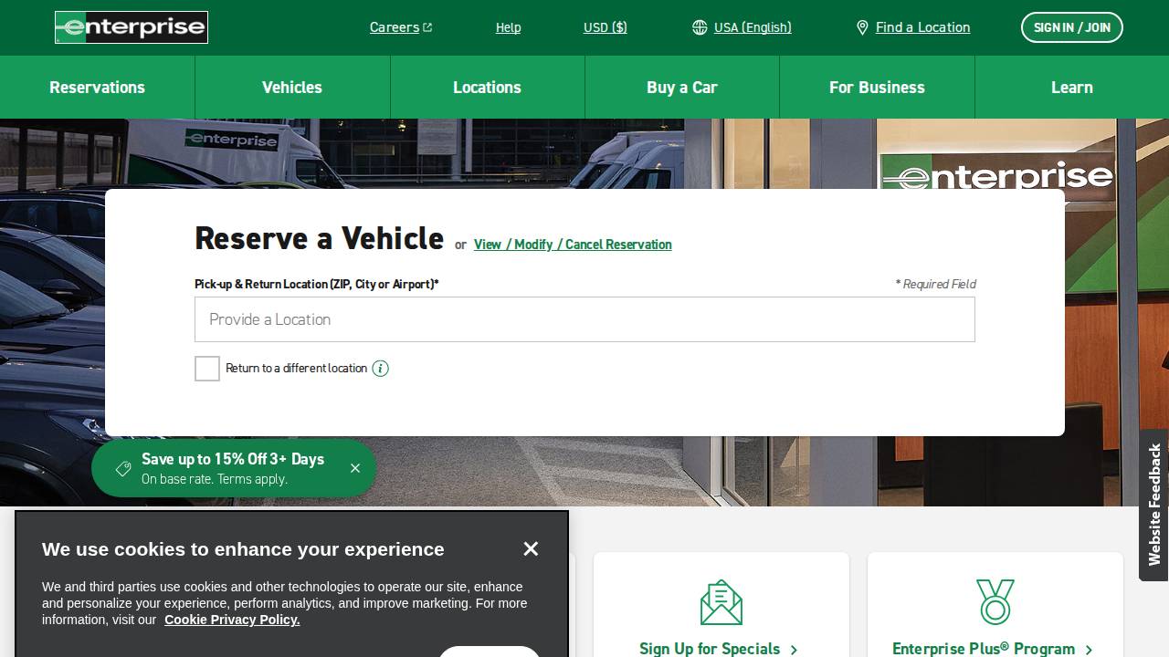 Talarico Enterprise website screenshot