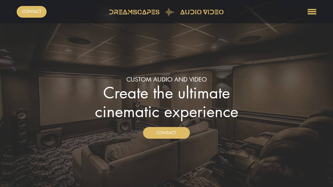 Dreamscapes Audio Video LLC website screenshot