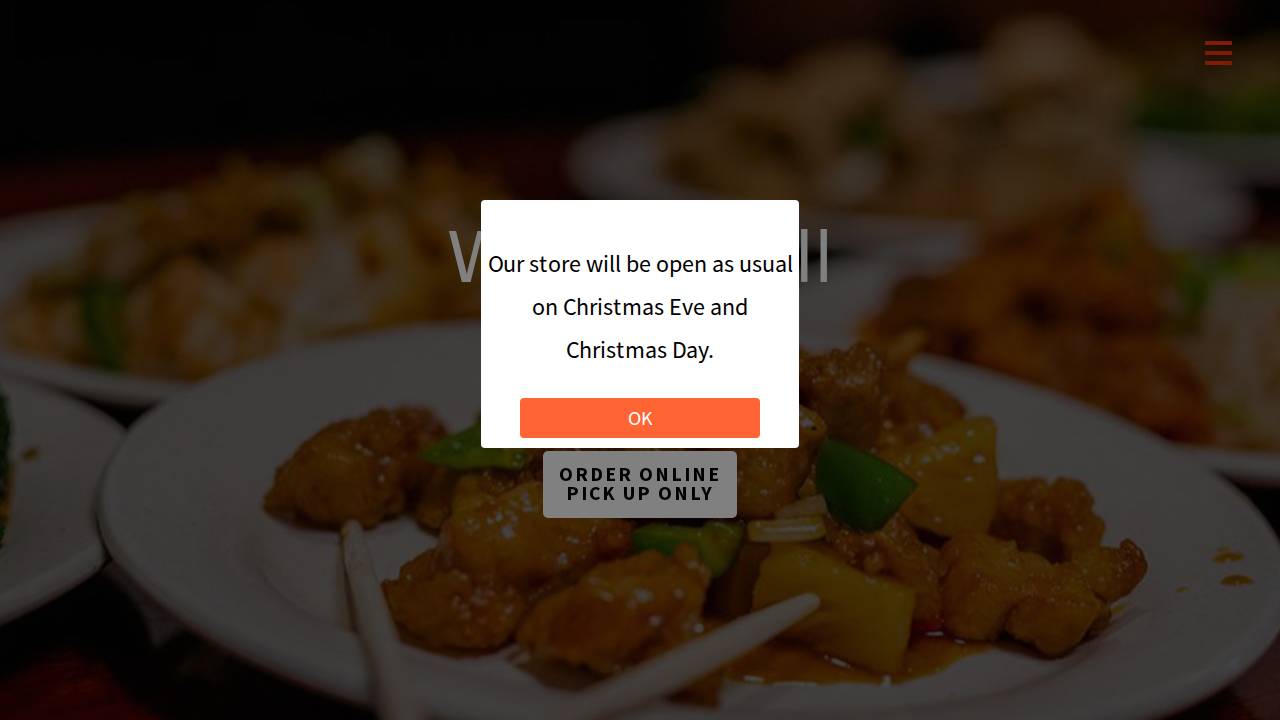 Wok N Grill website screenshot