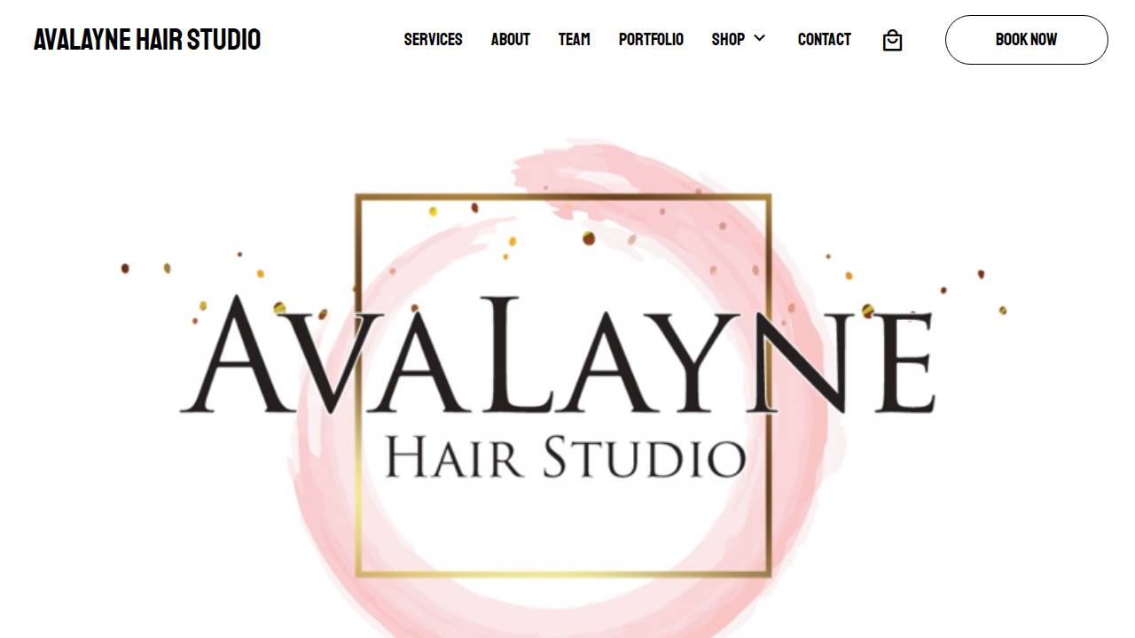 Hair Stylist website screenshot