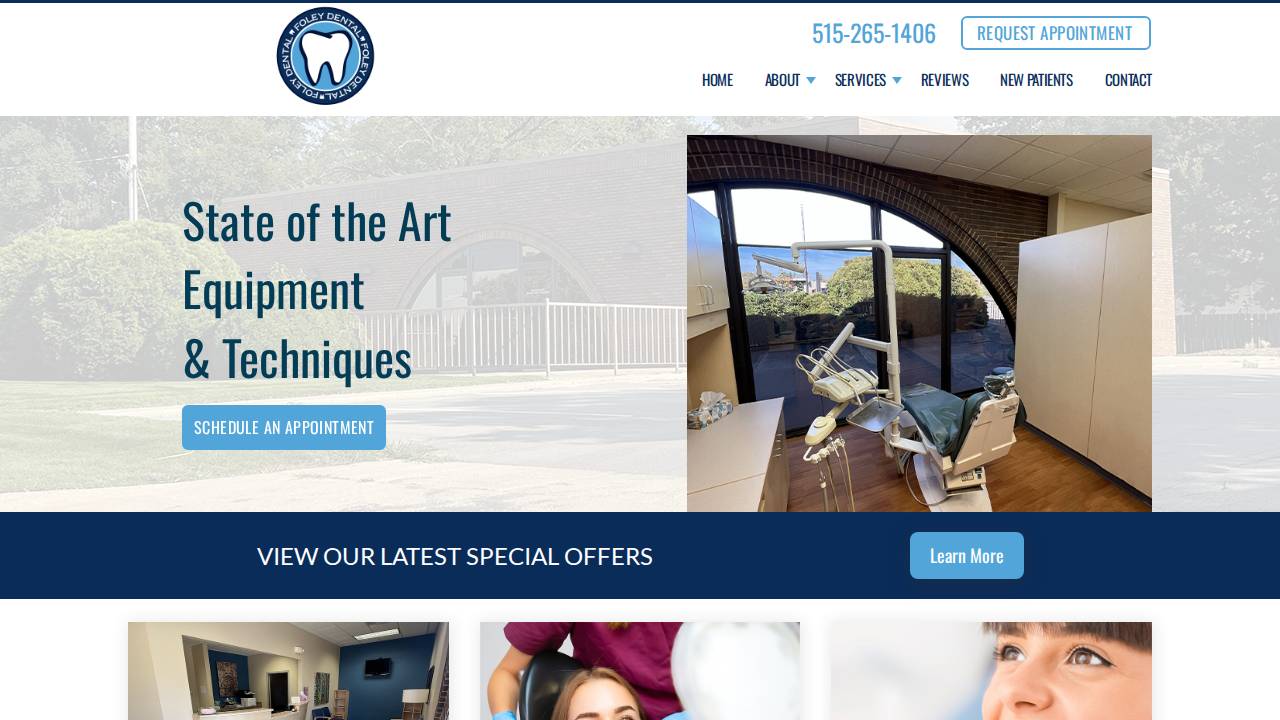 Foley Dental Pllc website screenshot