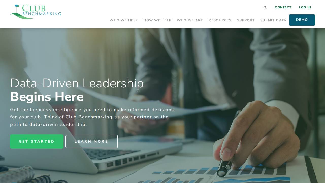 Club Benchmarking website screenshot