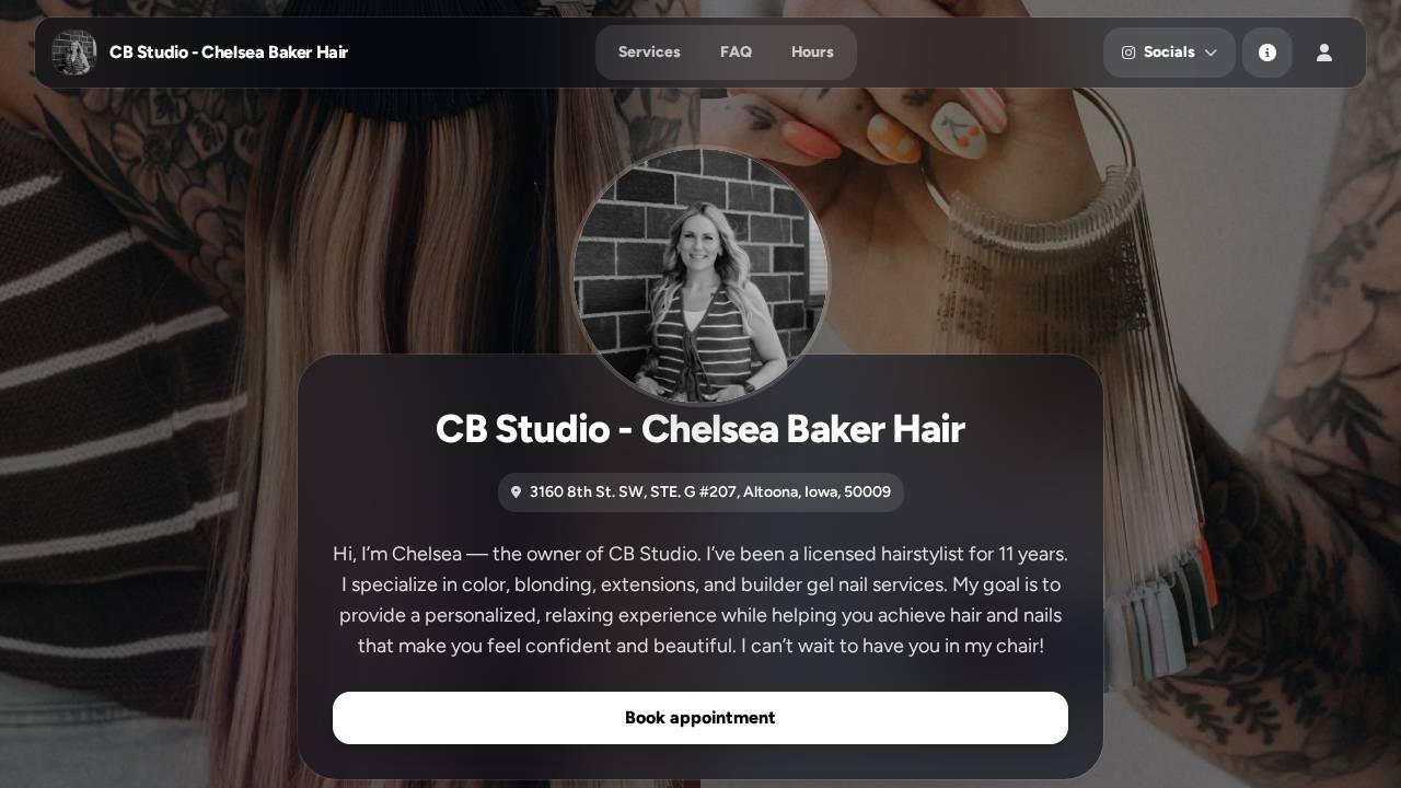Cb Studio website screenshot