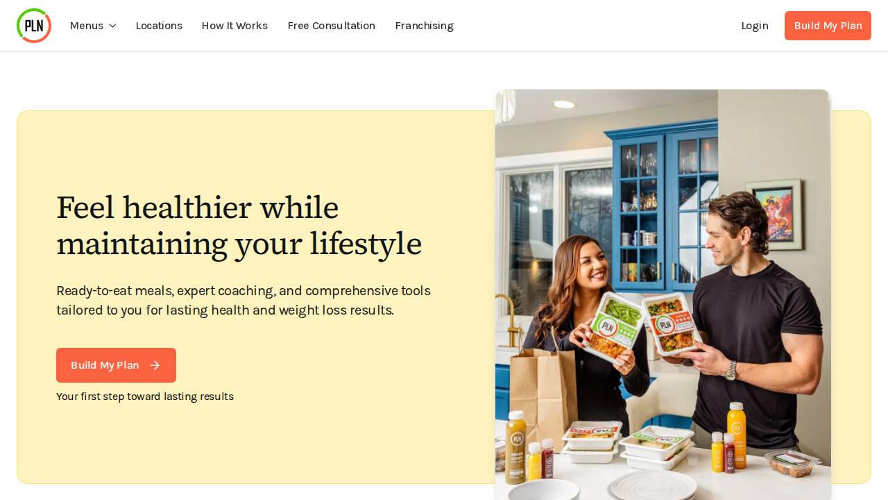 Project Lean Nation website screenshot