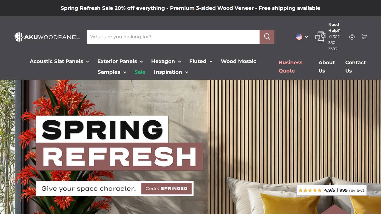 Akuwoodpanel LLC website screenshot