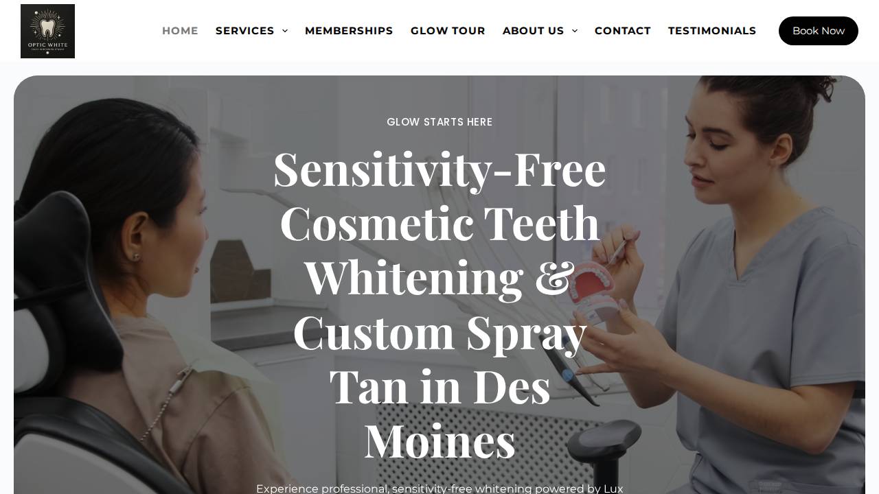 Optic White website screenshot