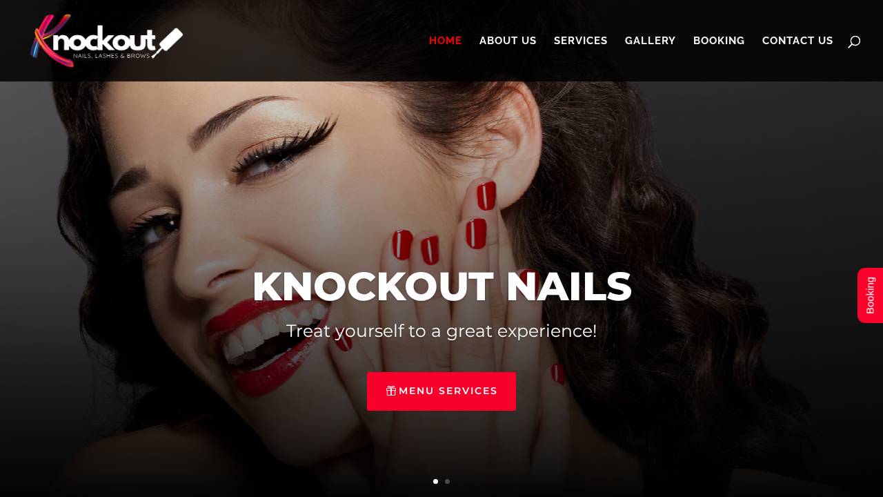 Knoxville Nails LLC website screenshot