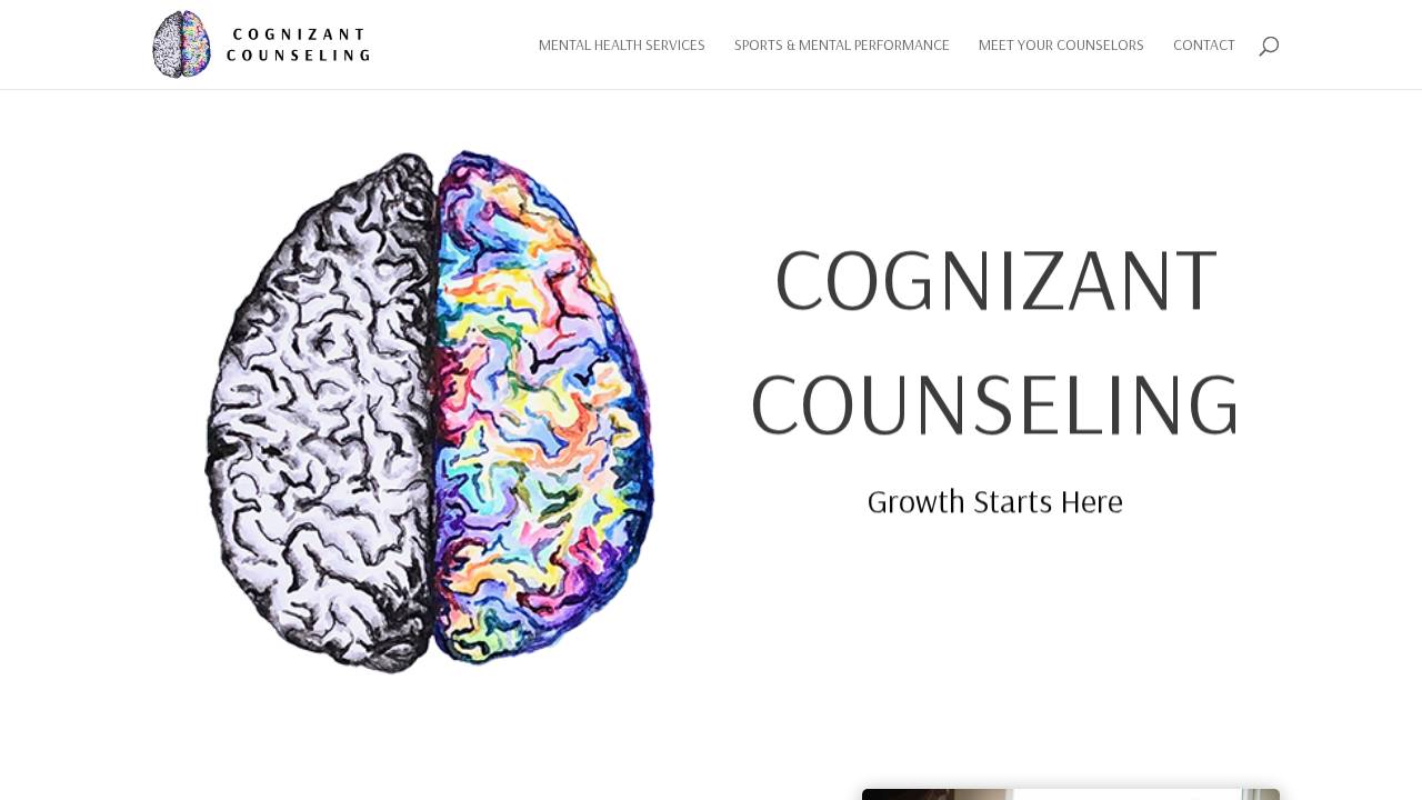 Cognizant Counseling LLC website screenshot