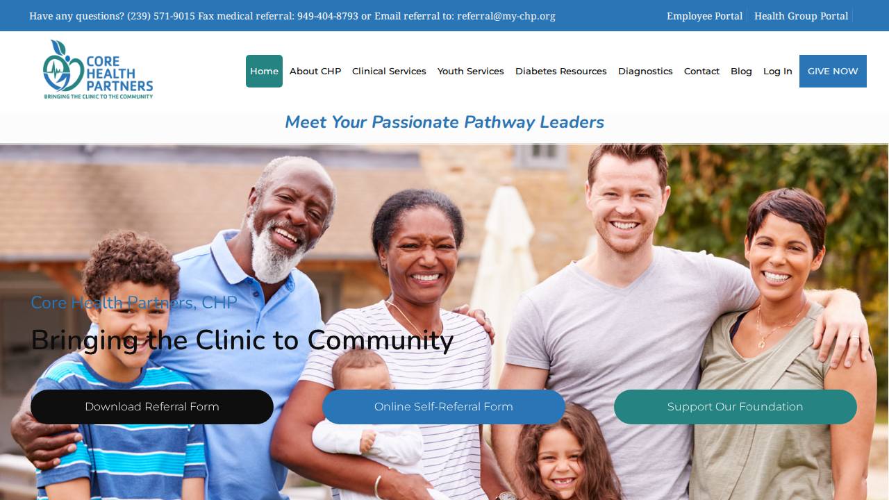 Community Health Partners LLC website screenshot