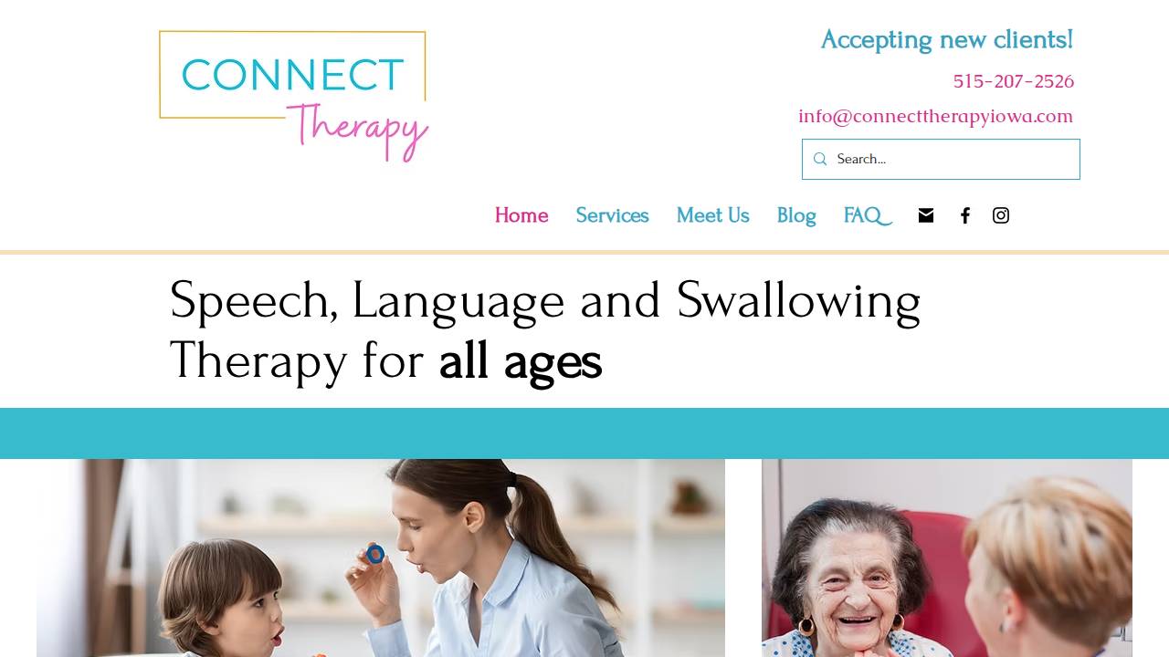 Connect Therapy, PLLC website screenshot